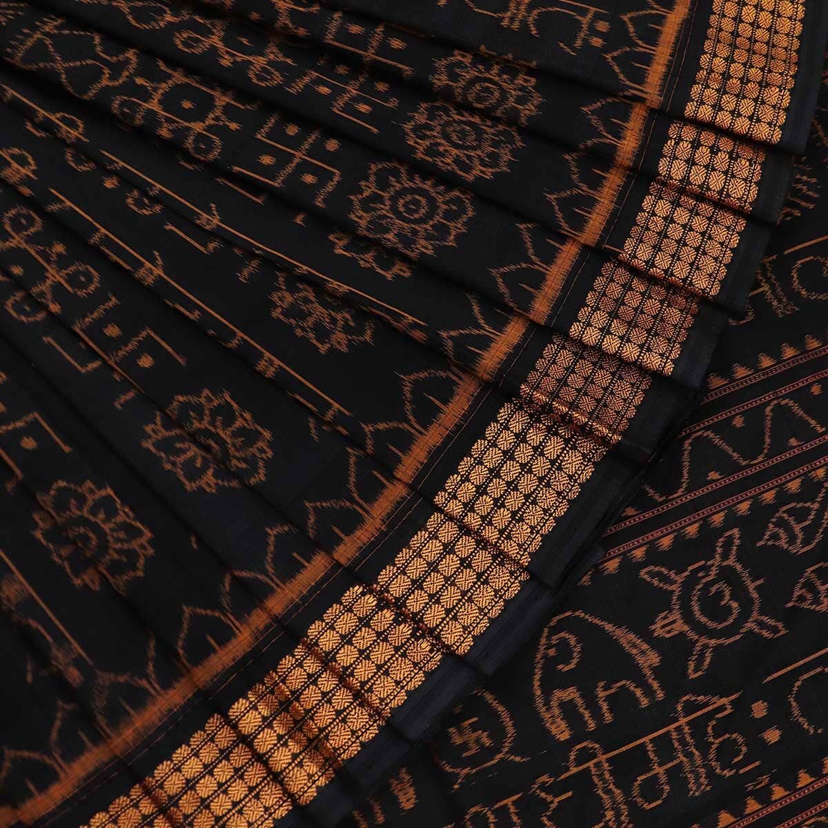 Handloom Sambalpuri Cotton Ikkat Saree Handloom Saree_Cotton Priyadarshini Handloom 