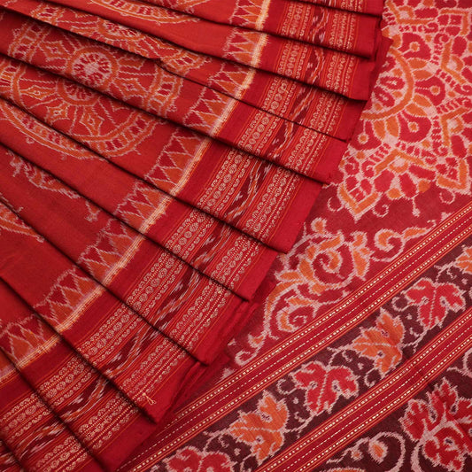 Handloom Sambalpuri Cotton Ikkat Saree Handloom Saree_Cotton Priyadarshini Handloom 