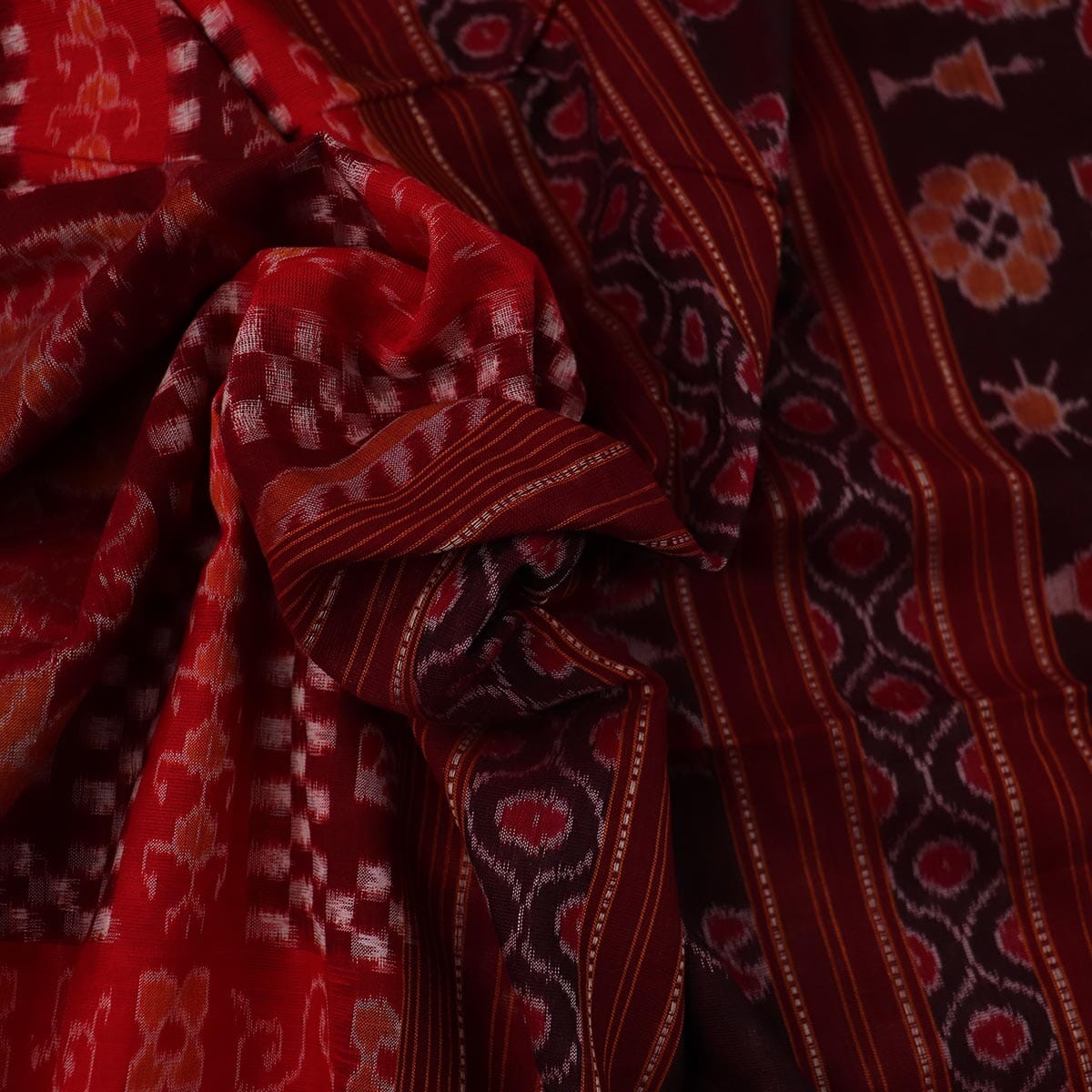 Handloom Sambalpuri Cotton Ikkat Saree Handloom Saree_Cotton Priyadarshini Handloom 