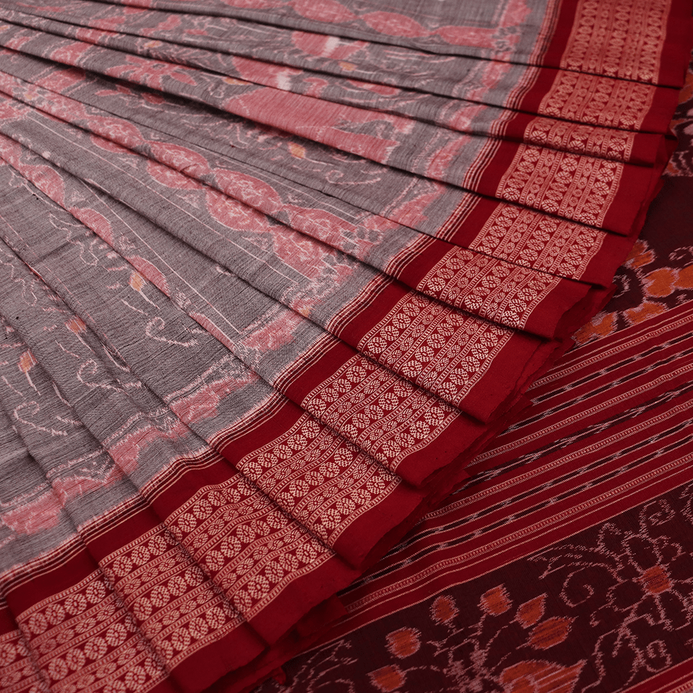 Handloom Sambalpuri Cotton Ikkat Saree Handloom Saree_Cotton Priyadarshini Handloom 