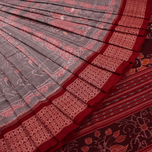 Handloom Sambalpuri Cotton Ikkat Saree Handloom Saree_Cotton Priyadarshini Handloom 