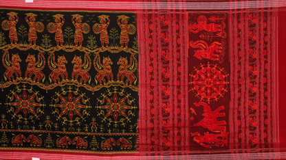 Handloom Sambalpuri Cotton Ikkat Saree Handloom Saree_Cotton Priyadarshini Handloom 