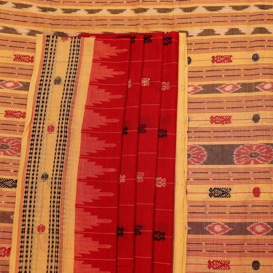 Handloom Sambalpuri Cotton Ikkat Saree Handloom Saree_Cotton Priyadarshini Handloom 