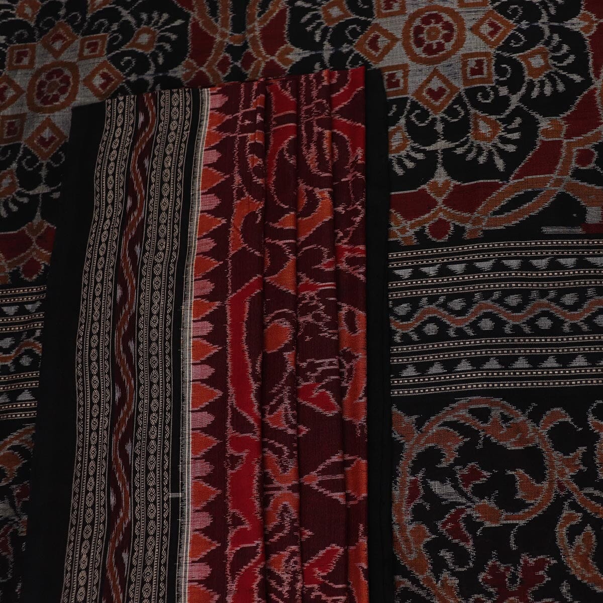 Handloom Sambalpuri Cotton Ikkat Saree Handloom Saree_Cotton Priyadarshini Handloom 