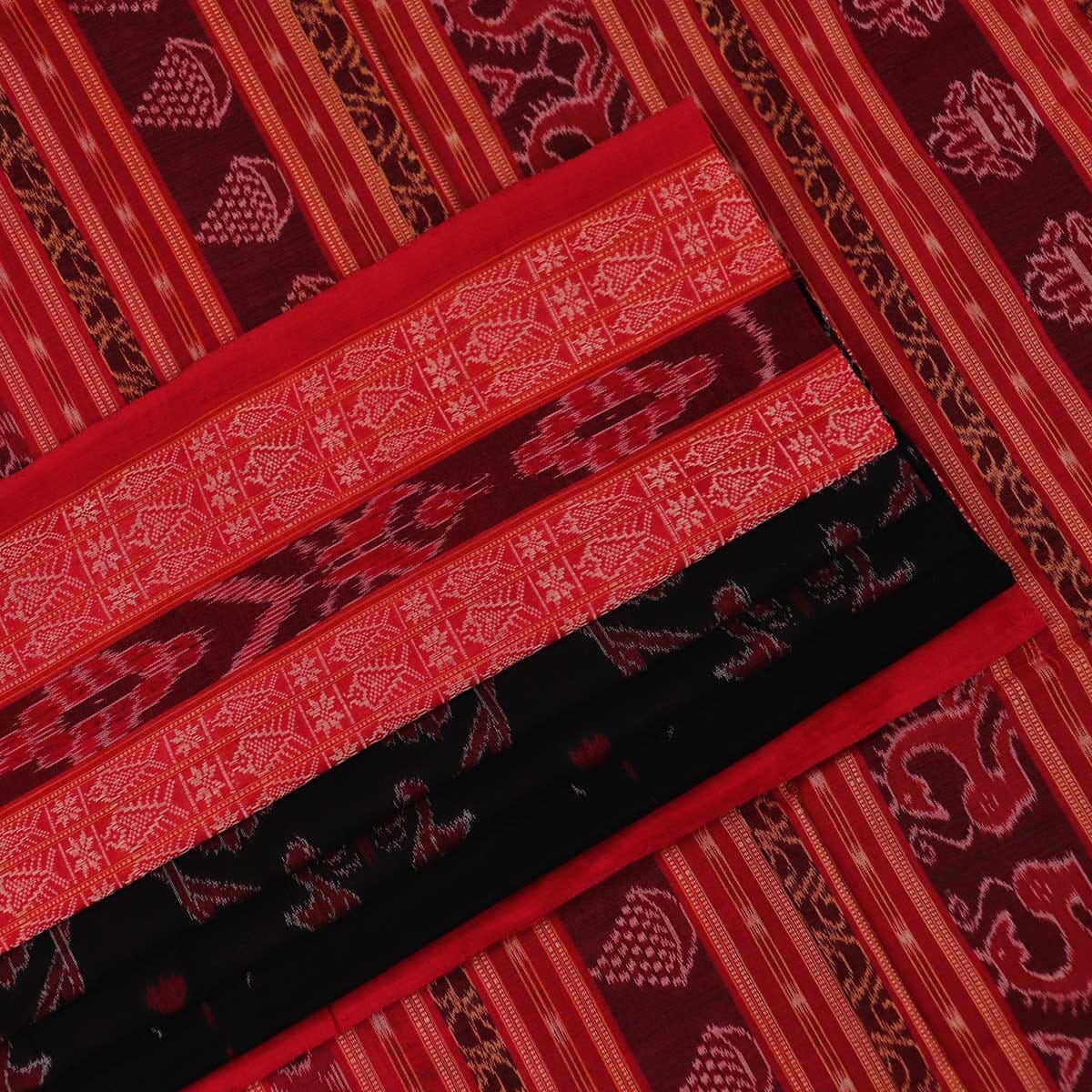 Handloom Sambalpuri Cotton Ikkat Saree Handloom Saree_Cotton Priyadarshini Handloom 