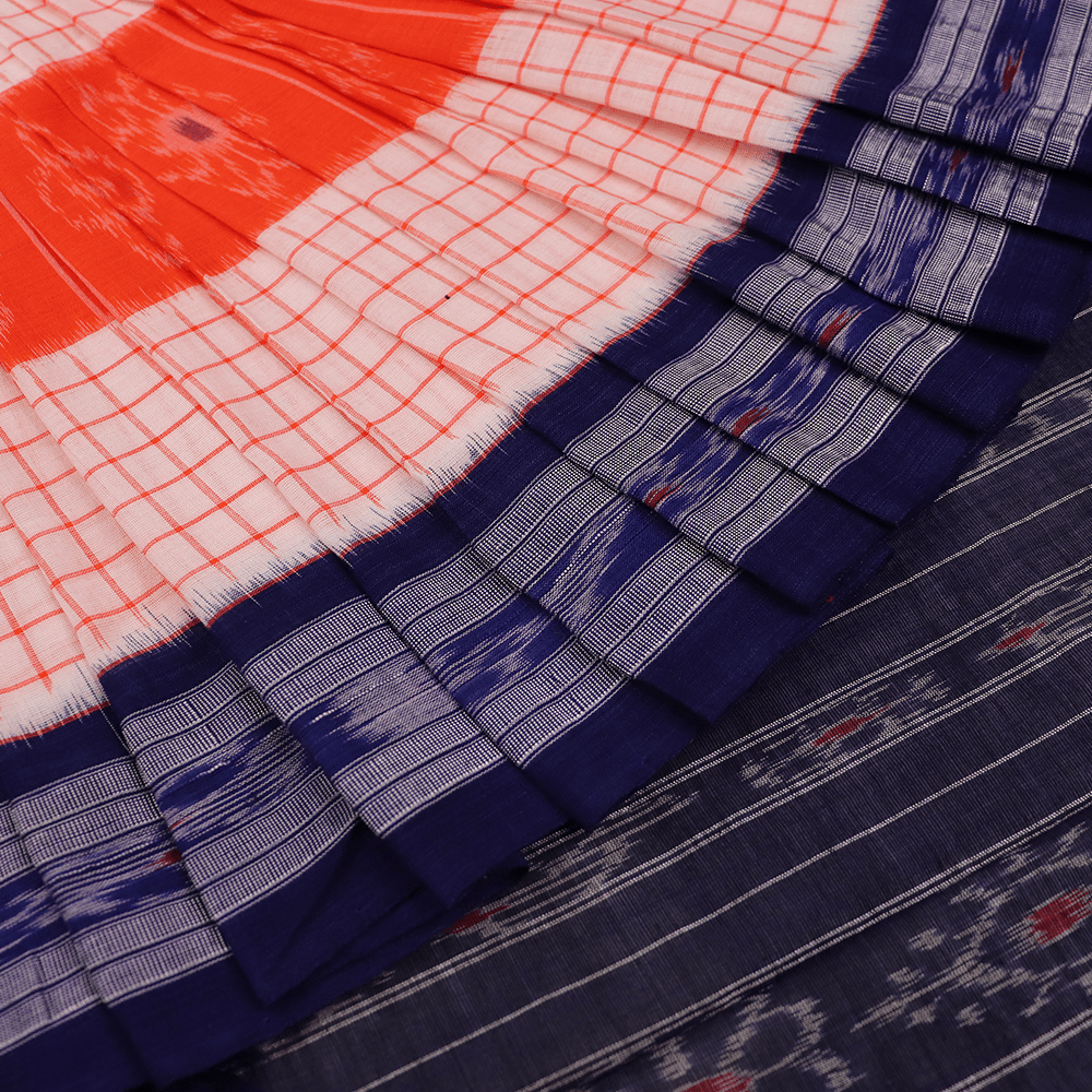 Handloom Sambalpuri Cotton Ikkat Saree Handloom Saree_Cotton Priyadarshini Handloom 