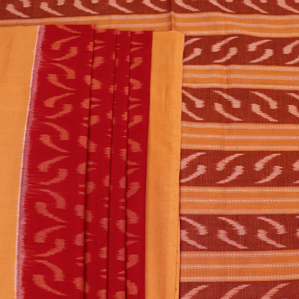 Handloom Sambalpuri Cotton Ikkat Saree Handloom Saree_Cotton Priyadarshini Handloom 