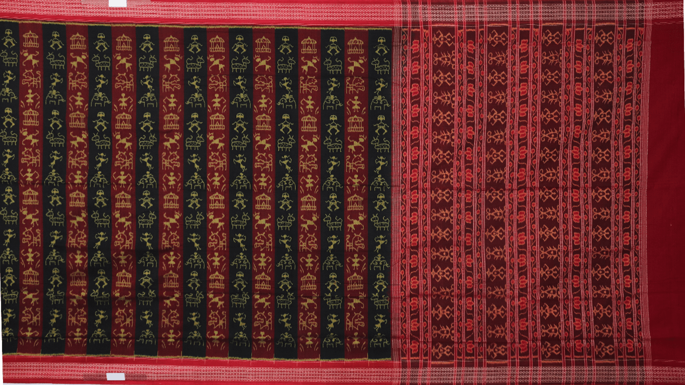 Handloom Sambalpuri Cotton Ikkat Saree Handloom Saree_Cotton Priyadarshini Handloom 
