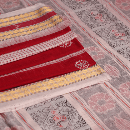Handloom Sambalpuri Cotton Ikkat Saree Handloom Saree_Cotton Priyadarshini Handloom 