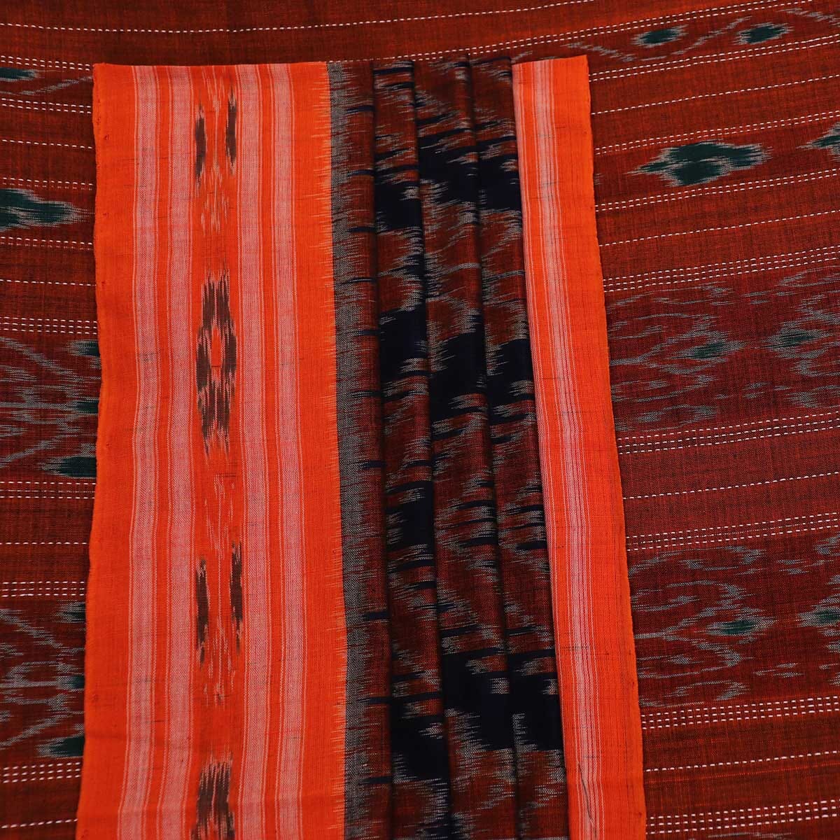 Handloom Sambalpuri Cotton Ikkat Saree Handloom Saree_Sambalpuri Cotton Priyadarshini Handloom 