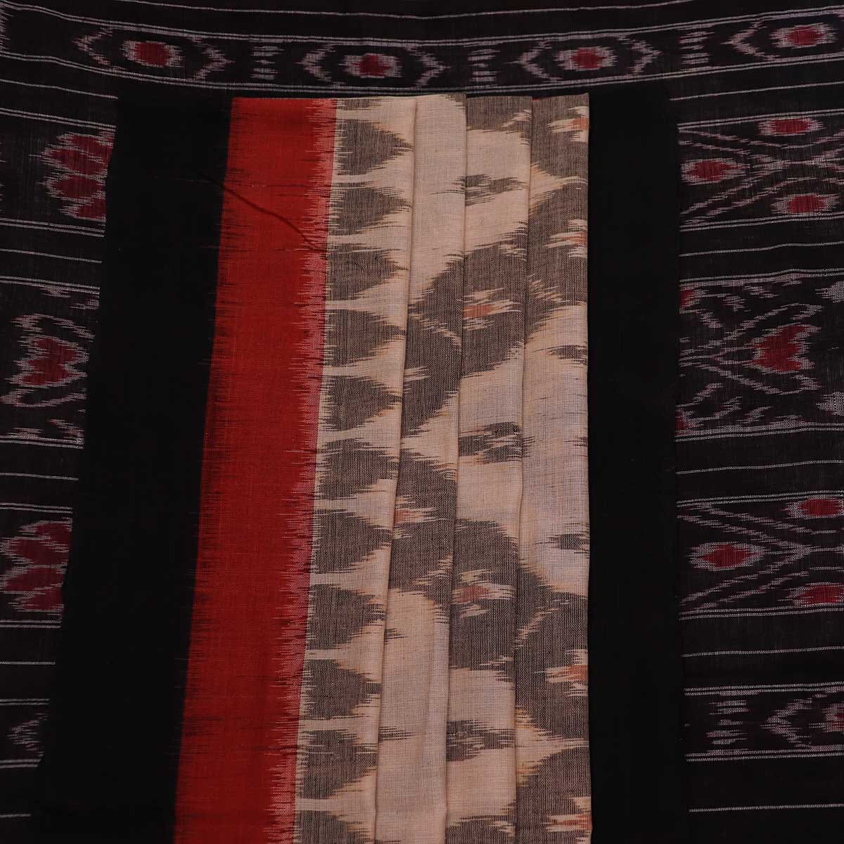 Handloom Sambalpuri Cotton Ikkat Saree Handloom Saree_Sambalpuri Cotton Priyadarshini Handloom 