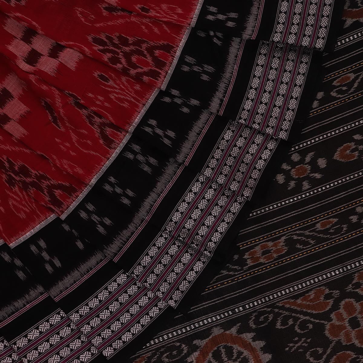 Handloom Sambalpuri Cotton Ikkat Saree Handloom Saree_Sambalpuri Cotton Priyadarshini Handloom 