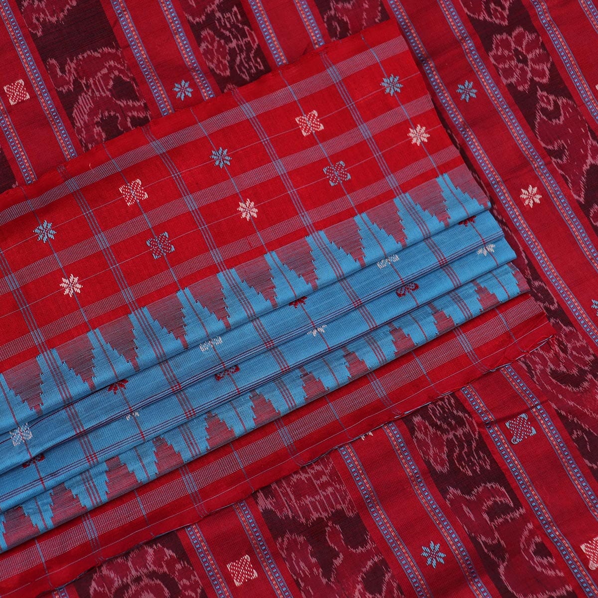 Handloom Sambalpuri Cotton Ikkat Saree Handloom Saree_Sambalpuri Cotton Priyadarshini Handloom 