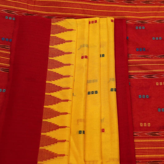 Handloom Sambalpuri Cotton Ikkat Saree Handloom Saree_Sambalpuri Cotton Priyadarshini Handloom 