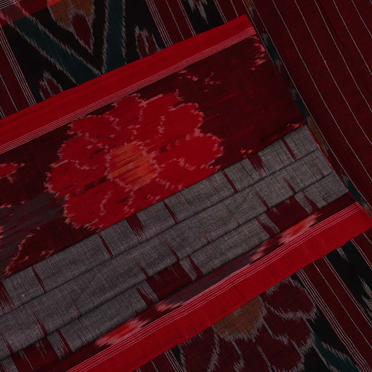 Handloom Sambalpuri Cotton Ikkat Saree Handloom Saree_Sambalpuri Cotton Priyadarshini Handloom 