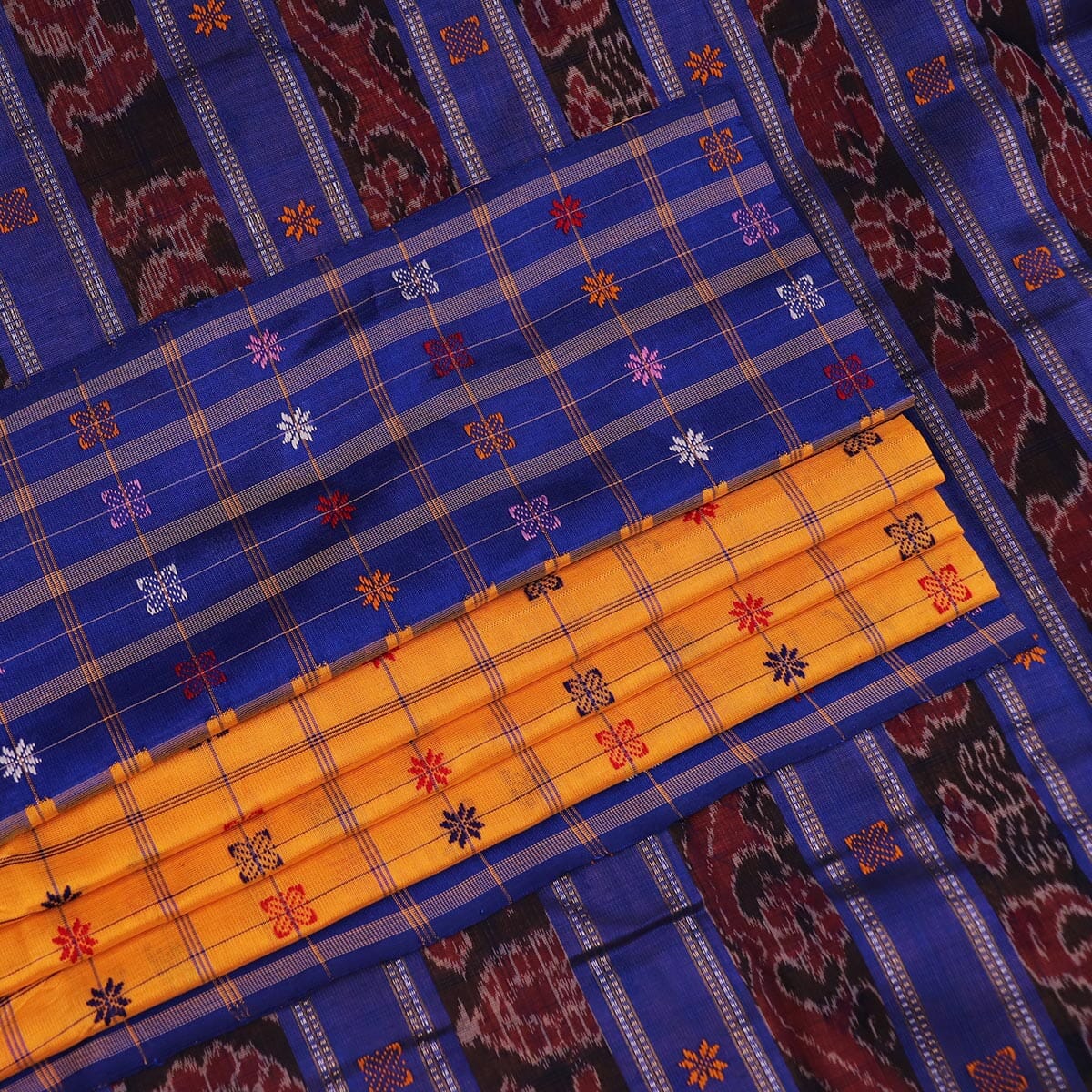 Handloom Sambalpuri Cotton Ikkat Saree Handloom Saree_Sambalpuri Cotton Priyadarshini Handloom 