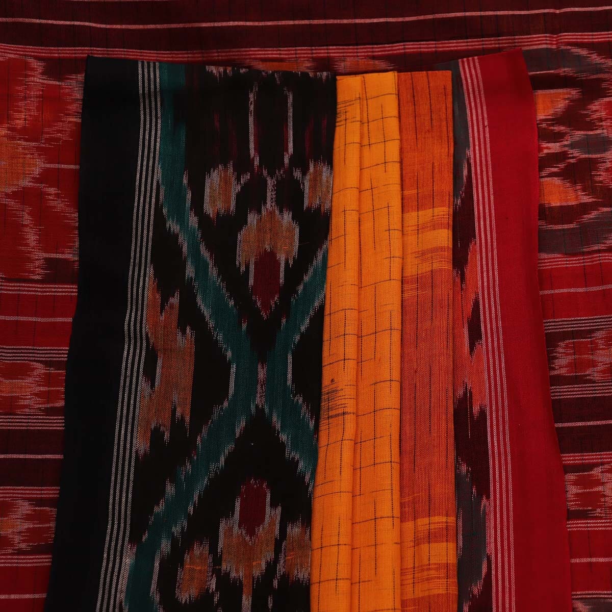 Handloom Sambalpuri Cotton Ikkat Saree Handloom Saree_Sambalpuri Cotton Priyadarshini Handloom 