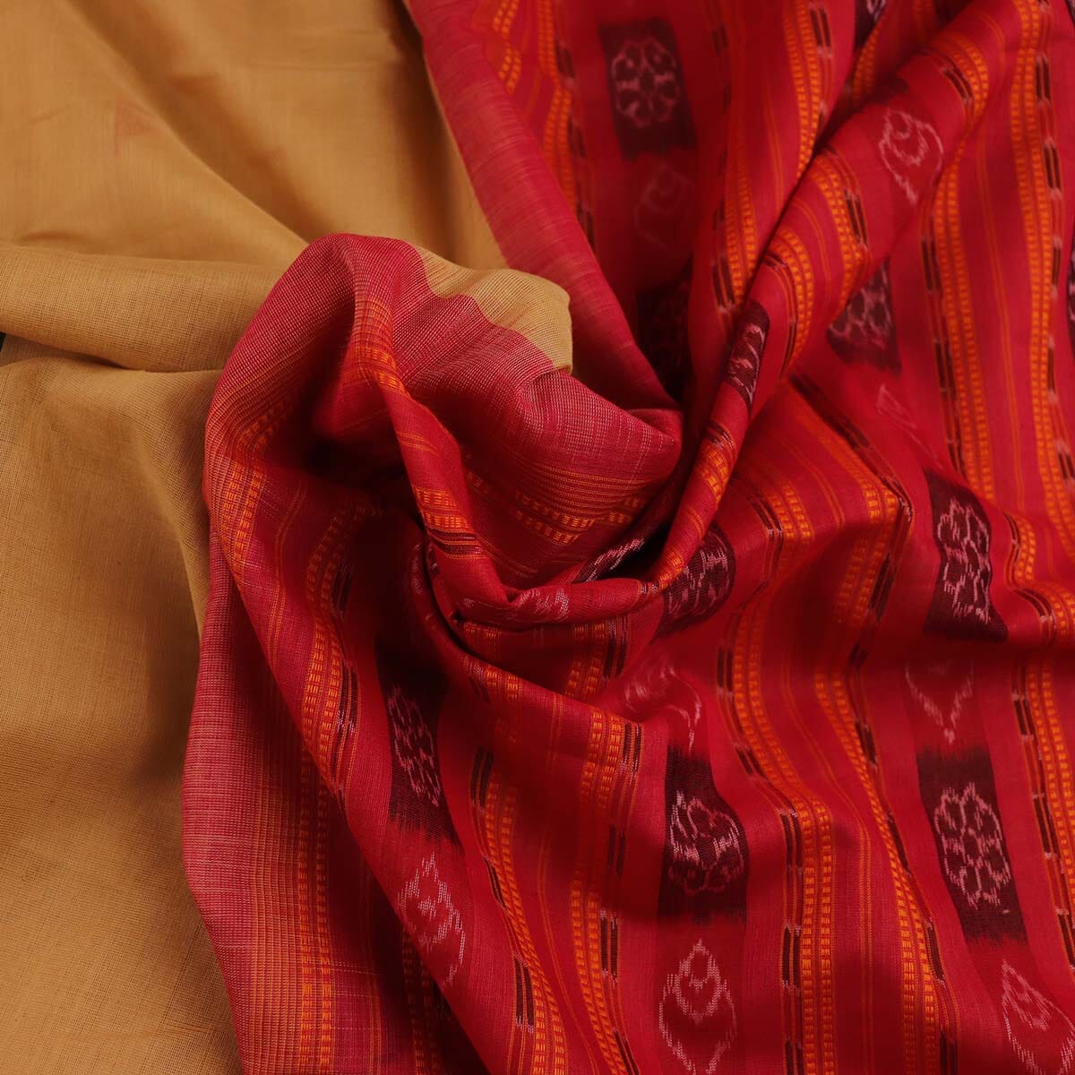 Handloom Sambalpuri Cotton Ikkat Saree Handloom Saree_Sambalpuri Cotton Priyadarshini Handloom 