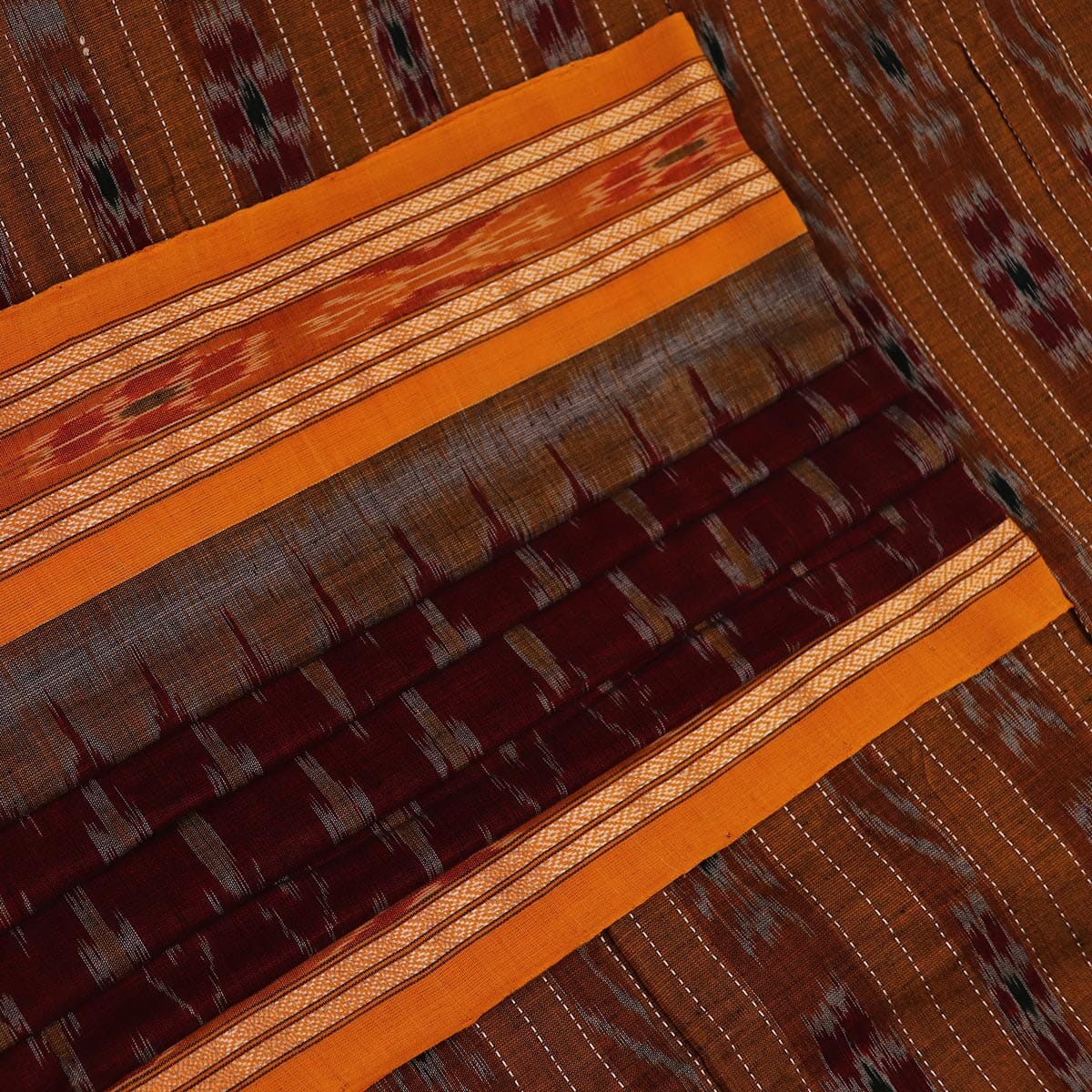 Handloom Sambalpuri Cotton Ikkat Saree Handloom Saree_Sambalpuri Cotton Priyadarshini Handloom 