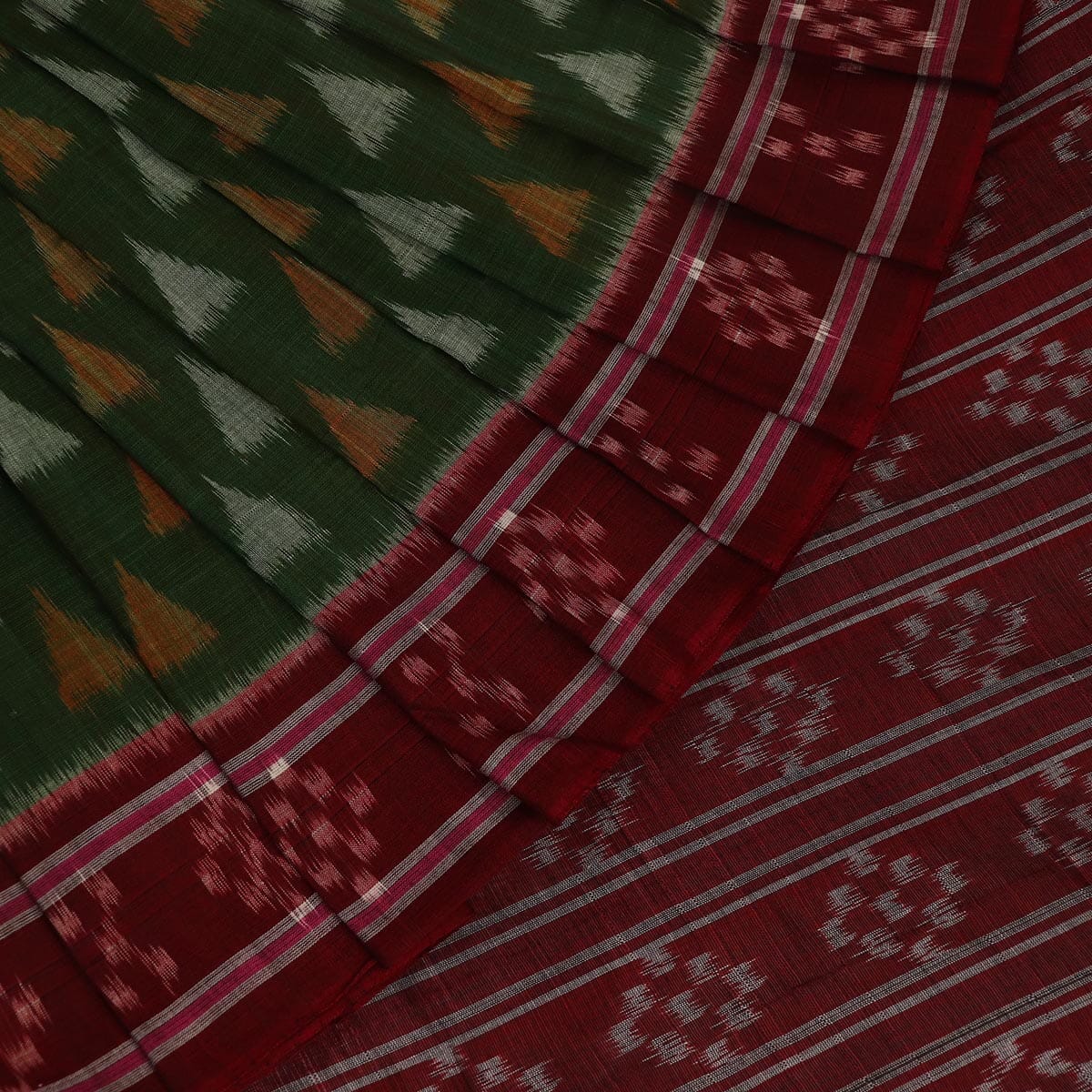 Handloom Sambalpuri Cotton Ikkat Saree Handloom Saree_Sambalpuri Cotton Priyadarshini Handloom 