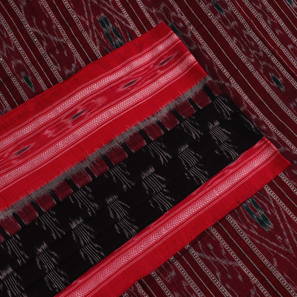 Handloom Sambalpuri Cotton Ikkat Saree Handloom Saree_Sambalpuri Cotton Priyadarshini Handloom 