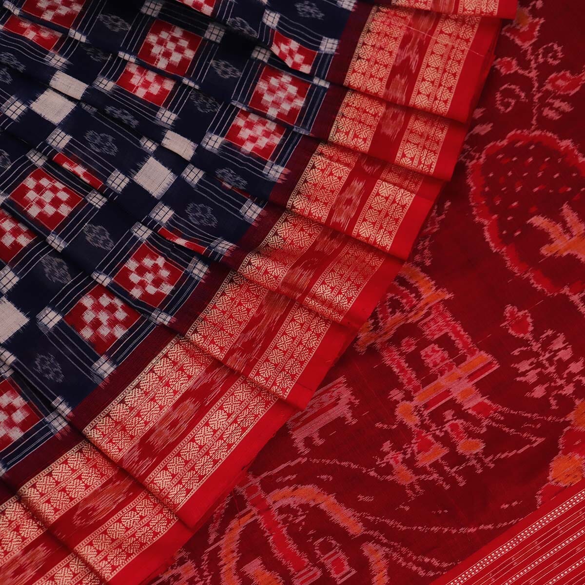 Handloom Sambalpuri Cotton Ikkat Saree Handloom Saree_Sambalpuri Cotton Priyadarshini Handloom 