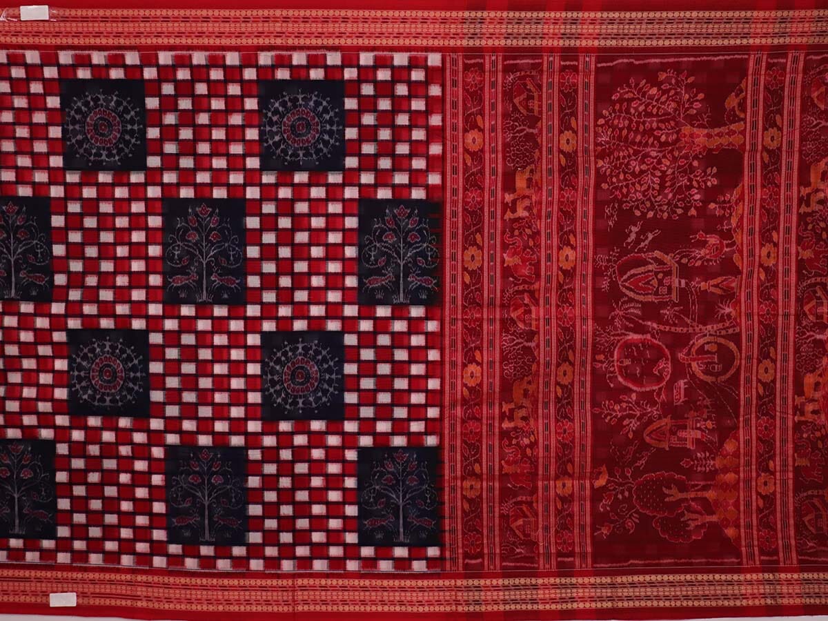 Handloom Sambalpuri Cotton Ikkat Saree Handloom Saree_Sambalpuri Cotton Priyadarshini Handloom 