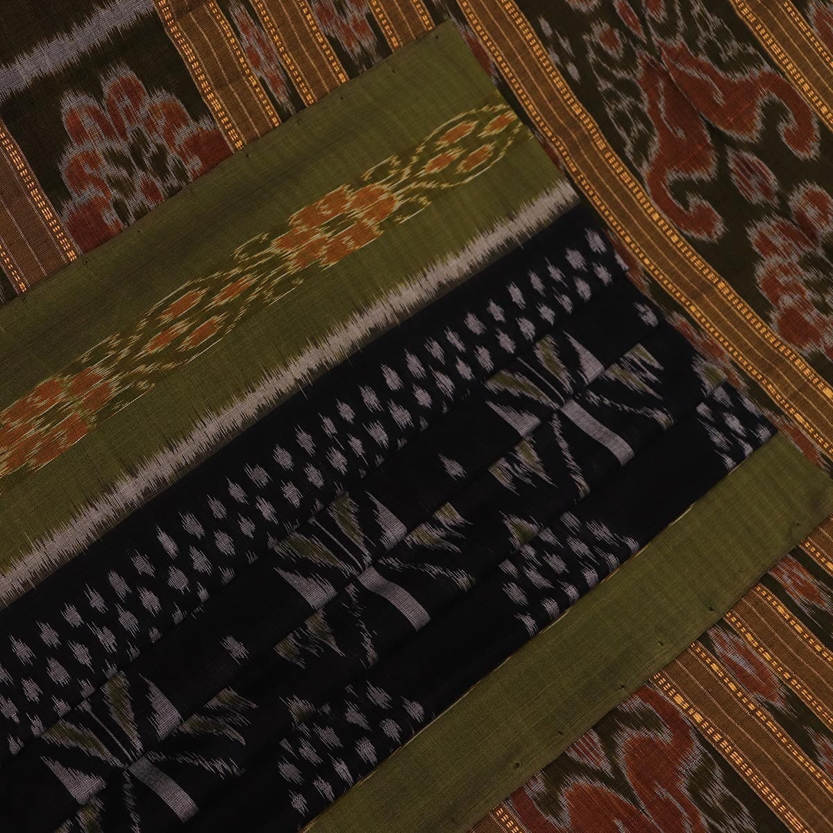 Handloom Sambalpuri Cotton Ikkat Saree Handloom Saree_Sambalpuri Cotton Priyadarshini Handloom 