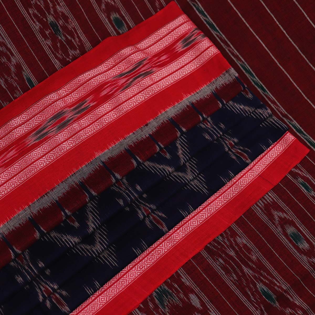 Handloom Sambalpuri Cotton Ikkat Saree Handloom Saree_Sambalpuri Cotton Priyadarshini Handloom 