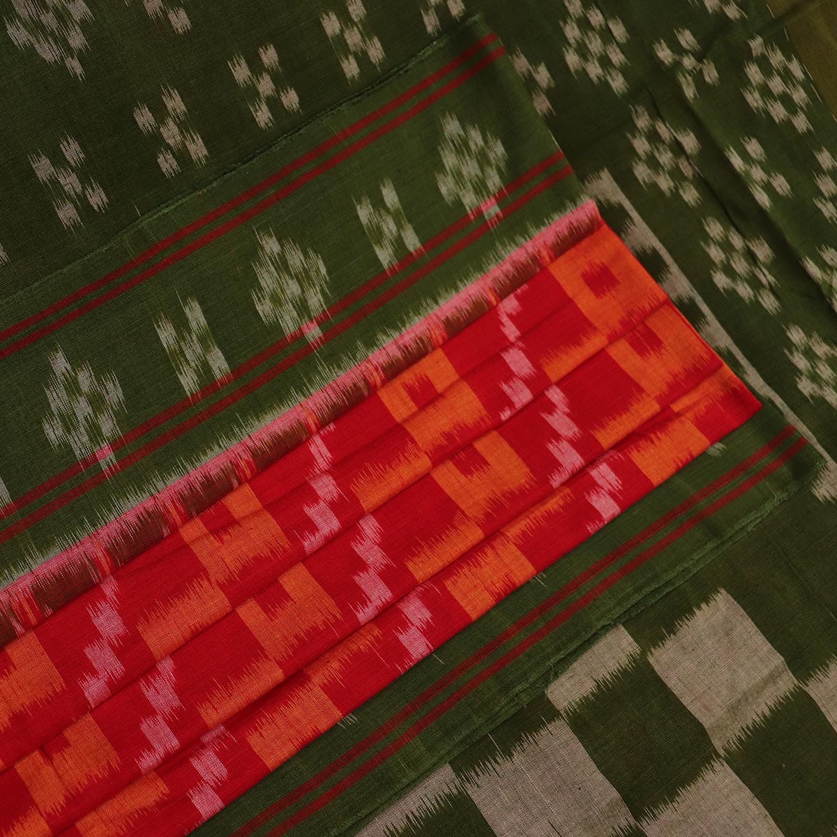 Handloom Sambalpuri Cotton Ikkat Saree Handloom Saree_Sambalpuri Cotton Priyadarshini Handloom 
