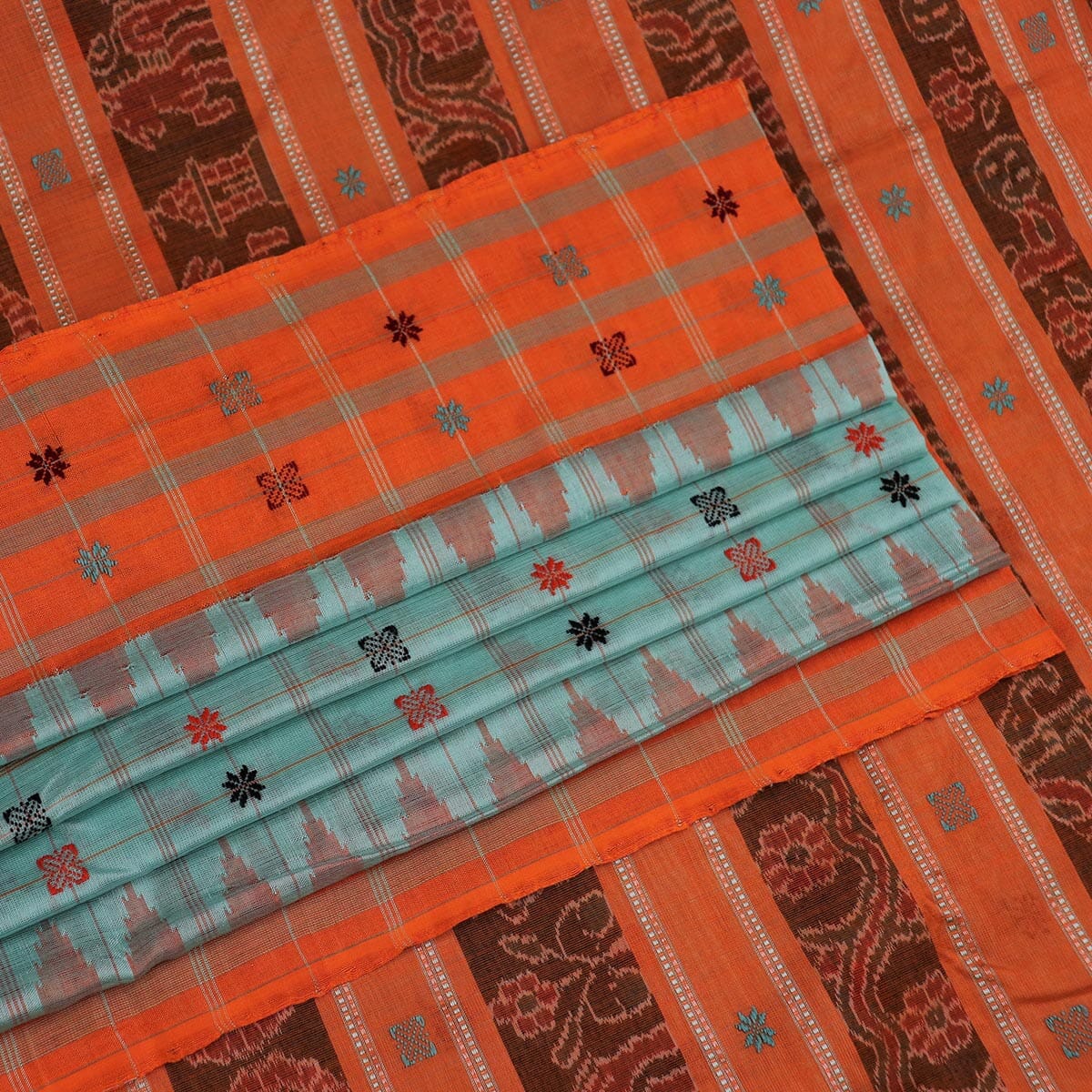 Handloom Sambalpuri Cotton Ikkat Saree Handloom Saree_Sambalpuri Cotton Priyadarshini Handloom 