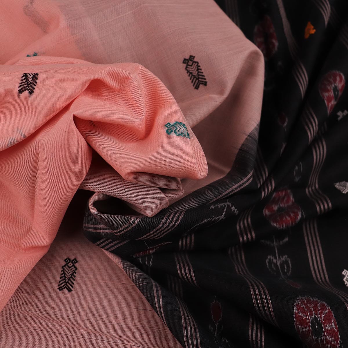 Handloom Sambalpuri Cotton Ikkat Saree Handloom Saree_Sambalpuri Cotton Priyadarshini Handloom 