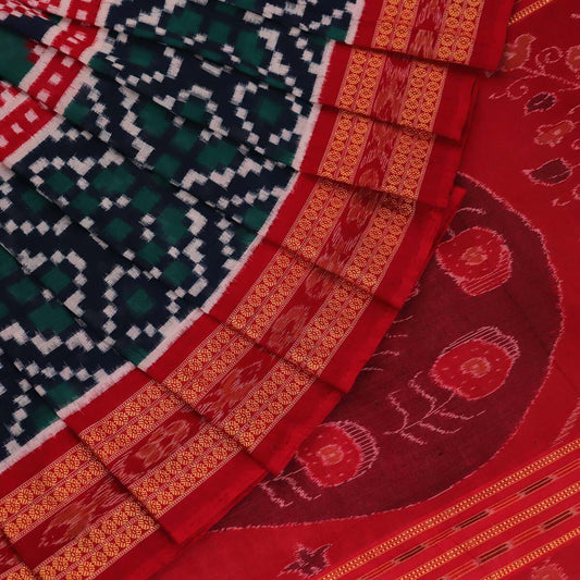 Handloom Sambalpuri Cotton Ikkat Saree Handloom Saree_Sambalpuri Cotton Priyadarshini Handloom 