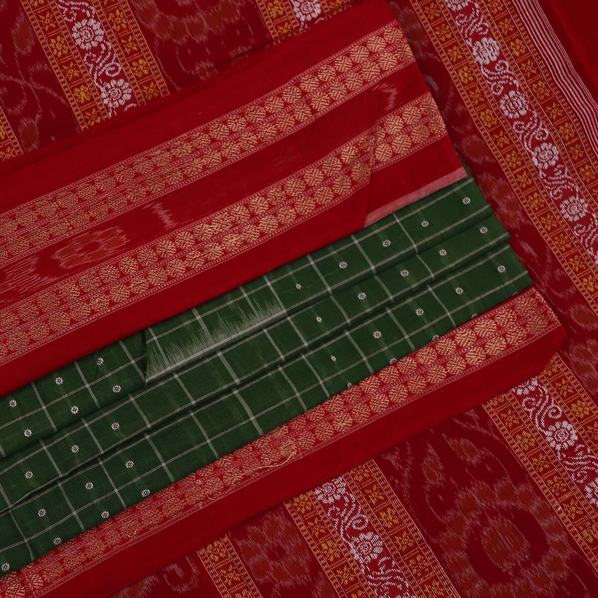 Handloom Sambalpuri Cotton Ikkat Saree Handloom Saree_Sambalpuri Cotton Priyadarshini Handloom 