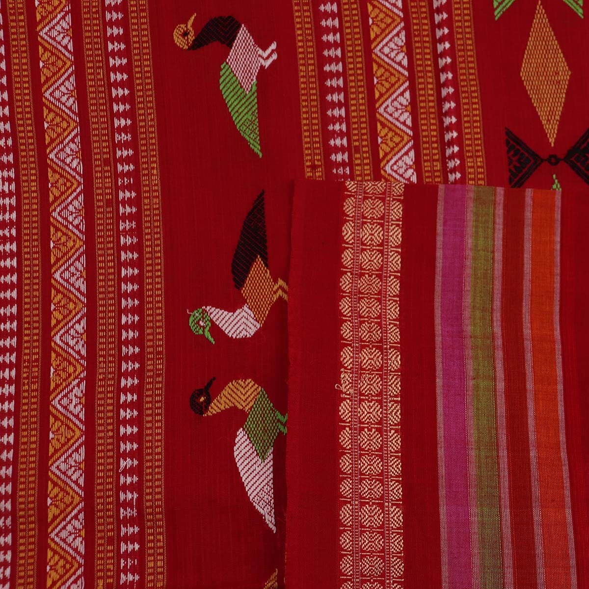 Handloom Sambalpuri Cotton Ikkat Saree Handloom Saree_Sambalpuri Cotton Priyadarshini Handloom 