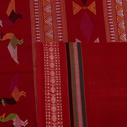 Handloom Sambalpuri Cotton Ikkat Saree Handloom Saree_Sambalpuri Cotton Priyadarshini Handloom 