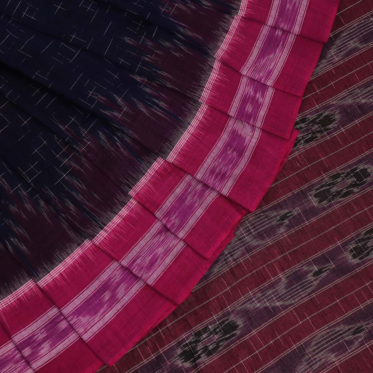 Handloom Sambalpuri Cotton Ikkat Saree Handloom Saree_Sambalpuri Cotton Priyadarshini Handloom 