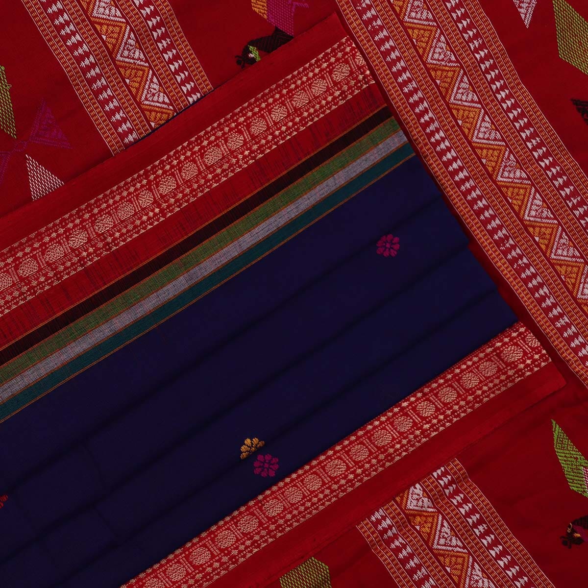 Handloom Sambalpuri Cotton Ikkat Saree Handloom Saree_Sambalpuri Cotton Priyadarshini Handloom 