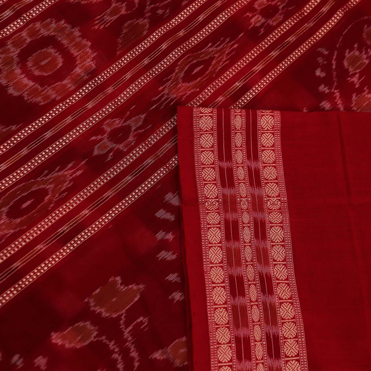 Handloom Sambalpuri Cotton Ikkat Saree Handloom Saree_Sambalpuri Cotton Priyadarshini Handloom 