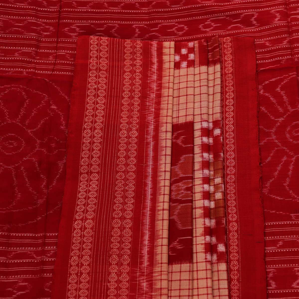 Handloom Sambalpuri Cotton Ikkat Saree Handloom Saree_Sambalpuri Cotton Priyadarshini Handloom 