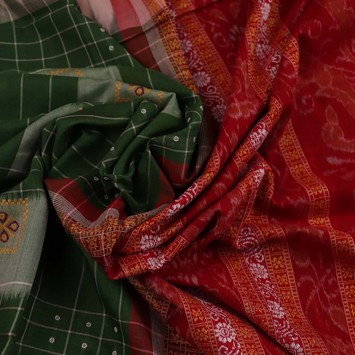 Handloom Sambalpuri Cotton Ikkat Saree Handloom Saree_Sambalpuri Cotton Priyadarshini Handloom 