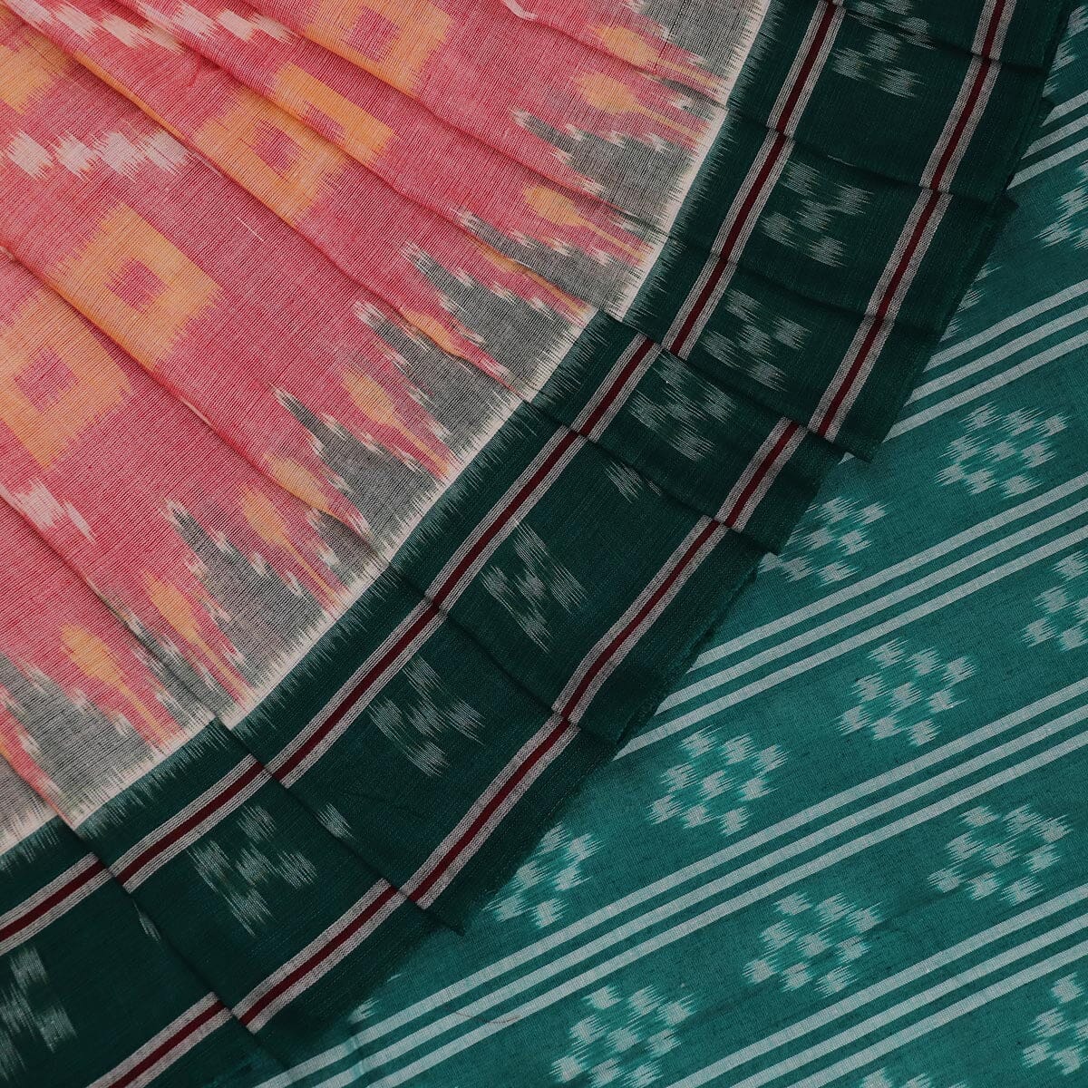 Handloom Sambalpuri Cotton Ikkat Saree Handloom Saree_Sambalpuri Cotton Priyadarshini Handloom 