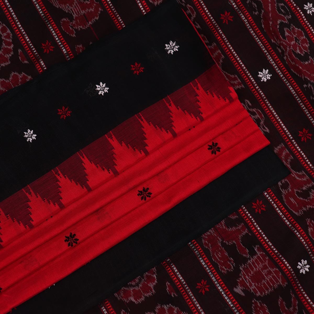 Handloom Sambalpuri Cotton Ikkat Saree Handloom Saree_Sambalpuri Cotton Priyadarshini Handloom 
