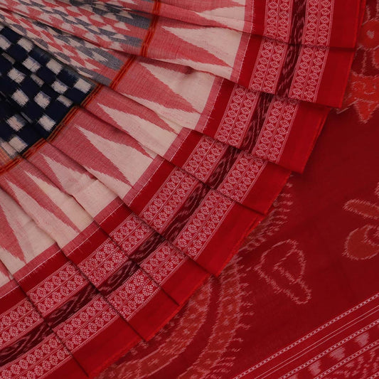Handloom Sambalpuri Cotton Ikkat Saree Handloom Saree_Sambalpuri Cotton Priyadarshini Handloom 