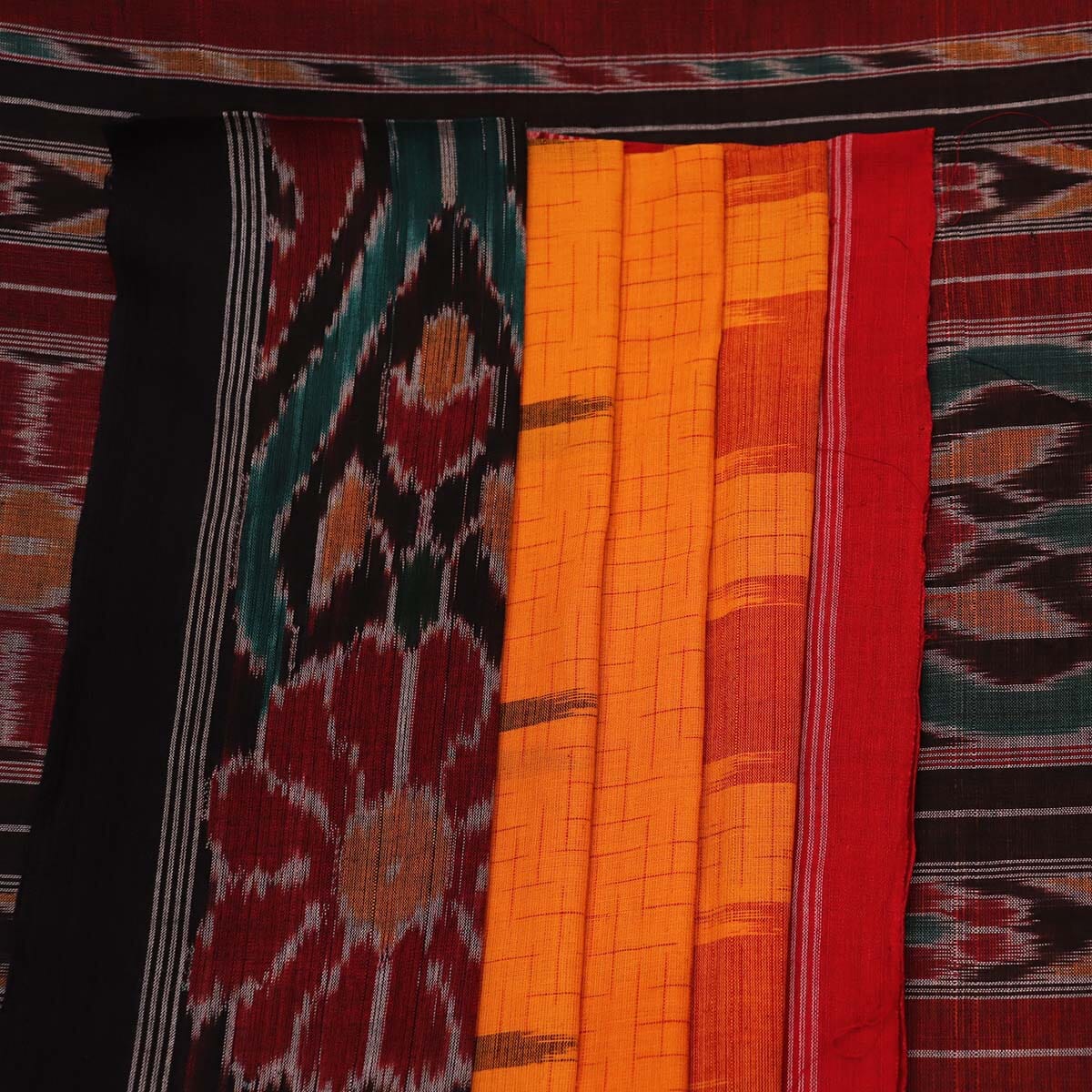 Handloom Sambalpuri Cotton Ikkat Saree Handloom Saree_Sambalpuri Cotton Priyadarshini Handloom 
