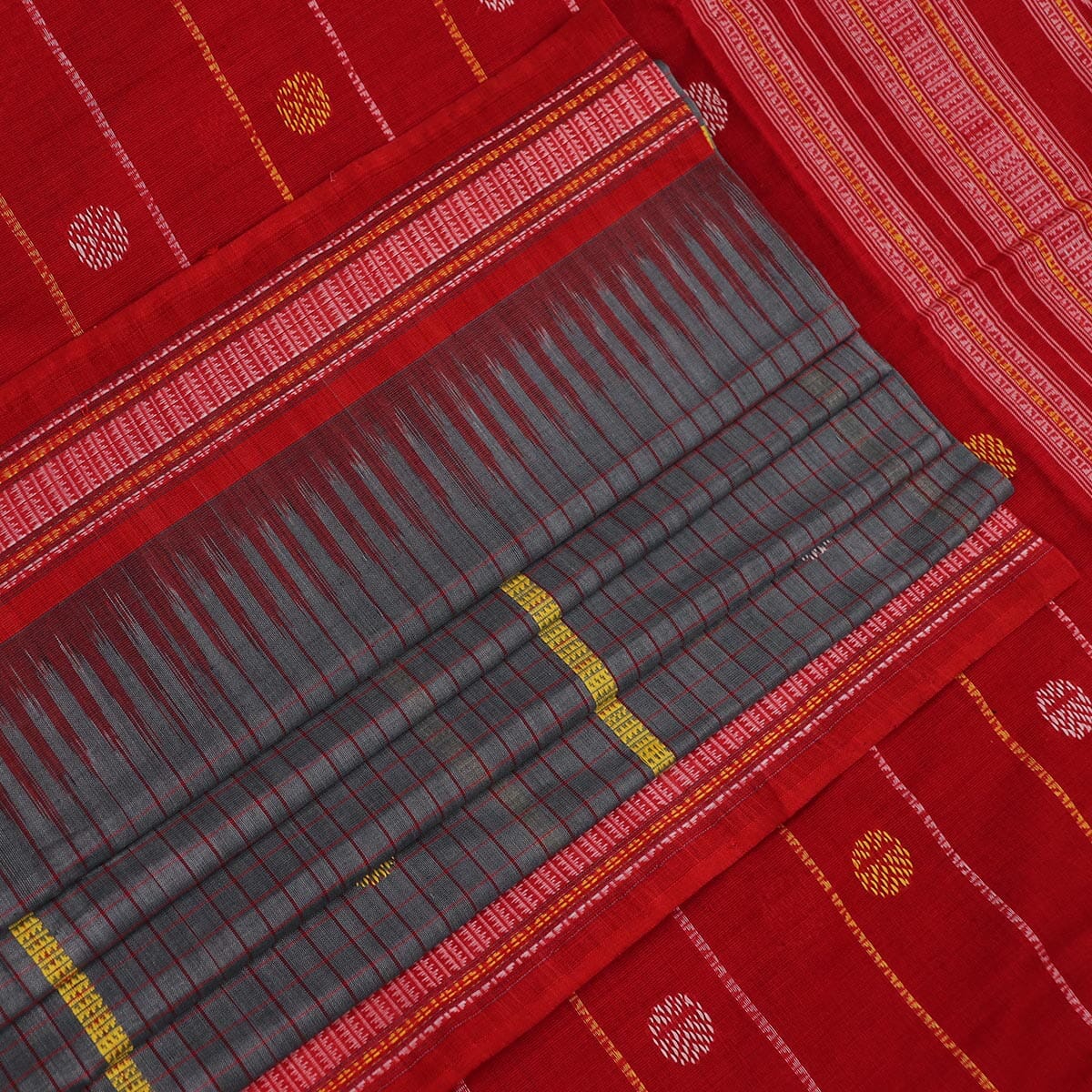 Handloom Sambalpuri Cotton Ikkat Saree Handloom Saree_Sambalpuri Cotton Priyadarshini Handloom 