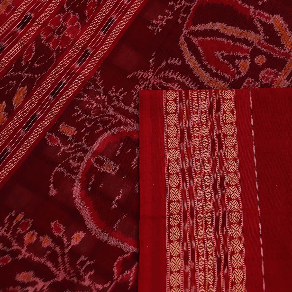 Handloom Sambalpuri Cotton Ikkat Saree Handloom Saree_Sambalpuri Cotton Priyadarshini Handloom 