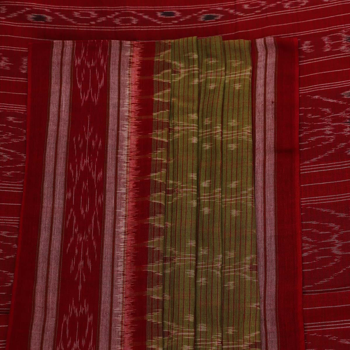 Handloom Sambalpuri Cotton Ikkat Saree Handloom Saree_Sambalpuri Cotton Priyadarshini Handloom 