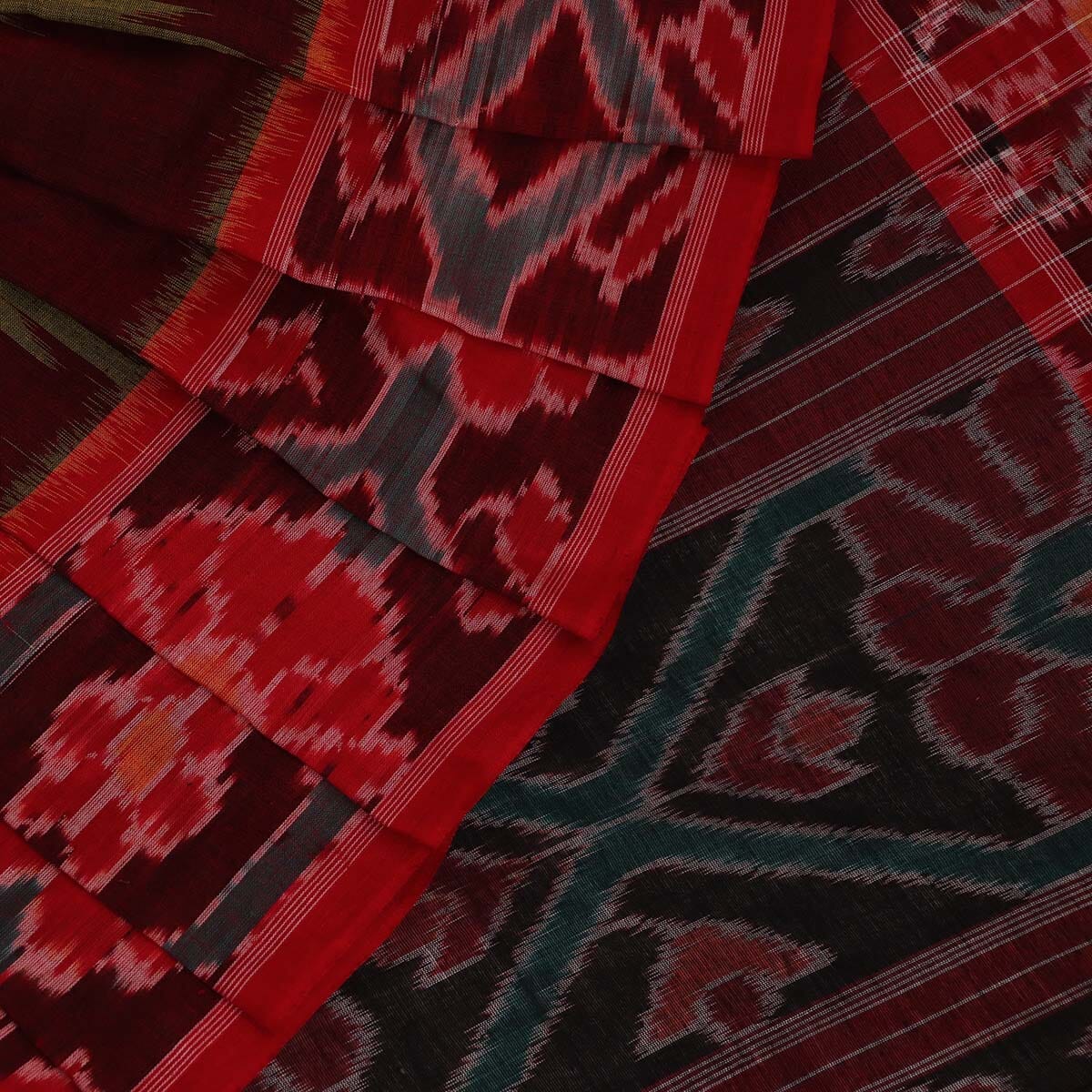 Handloom Sambalpuri Cotton Ikkat Saree Handloom Saree_Sambalpuri Cotton Priyadarshini Handloom 