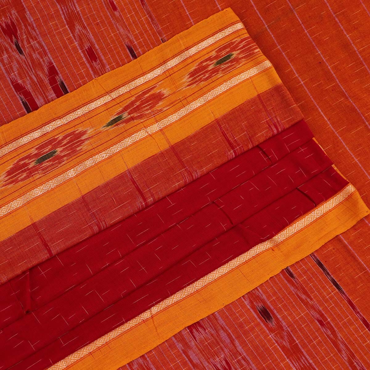 Handloom Sambalpuri Cotton Ikkat Saree Handloom Saree_Sambalpuri Cotton Priyadarshini Handloom 